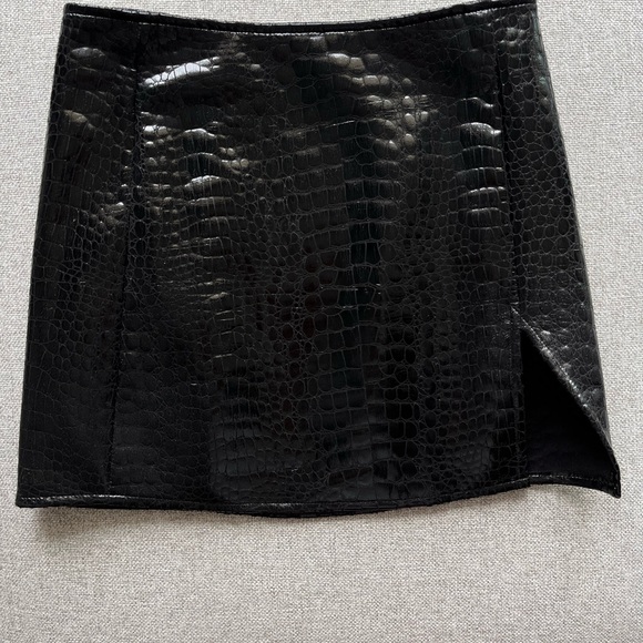 Princess Polly Crocodile Mini Skirt - Picture 2 of 8